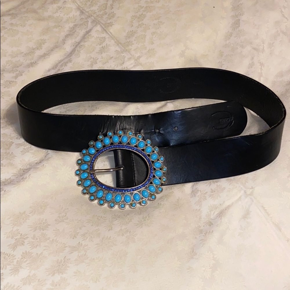 Just Cavalli by Roberto Cavalli black leather belt